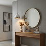 Opviq Lámpara de Metal Blanca con Altura Ajustable